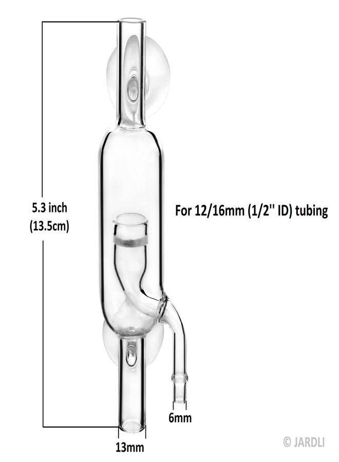 JARDLI Glass Inline CO2 Atomizer Diffuser System for Aquarium Planted Tank (13mm for 12/16mm (1/2" i.d.) Hose) - Image 3
